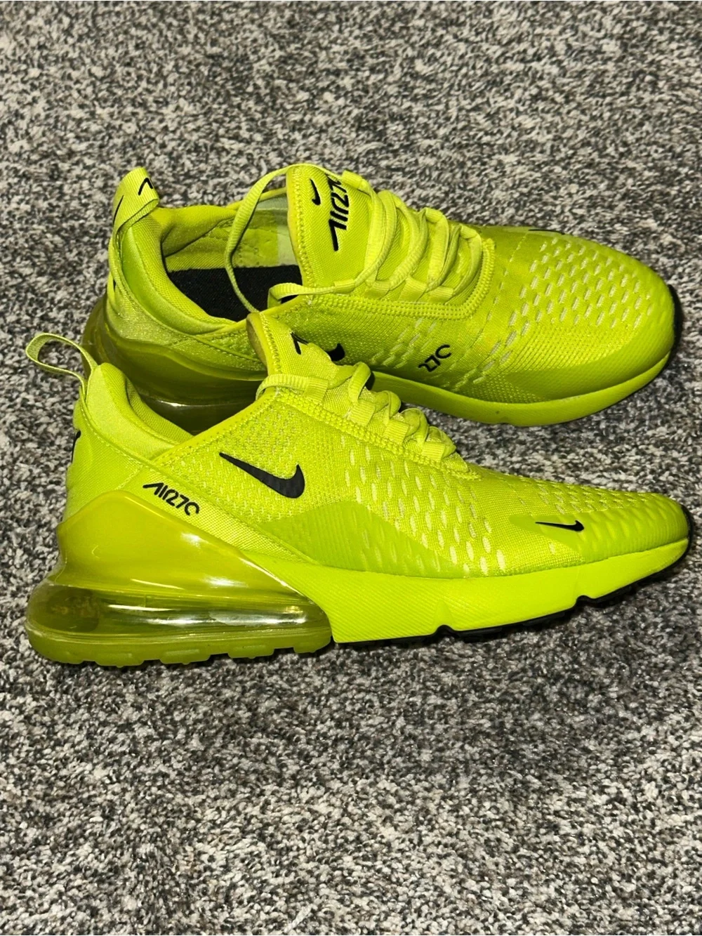 Nike Women’s Air Max 270 Sneakers in Neon Yellow